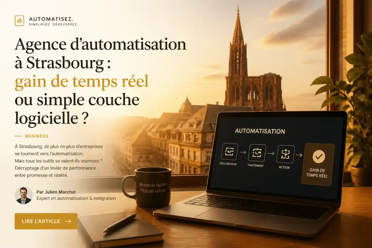 Agence d'automatisation à Strasbourg : gain de temps réel ou simple couche logicielle ?