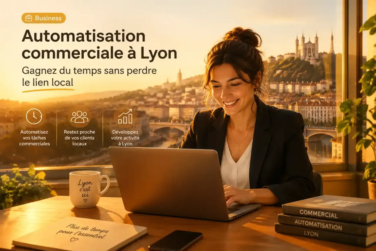 Automatisation commerciale à Lyon : gagnez du temps sans perdre le lien local